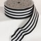 The Ribbon People Black and Gray Striped Wired Craft Ribbon 1.5" x 27 Yards
